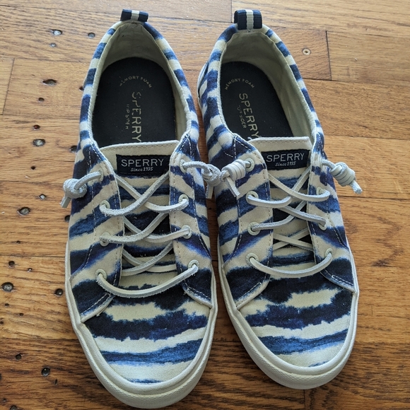 Sperry Pier Wave Tie Dye Slip-on Sneakers - Picture 1 of 7